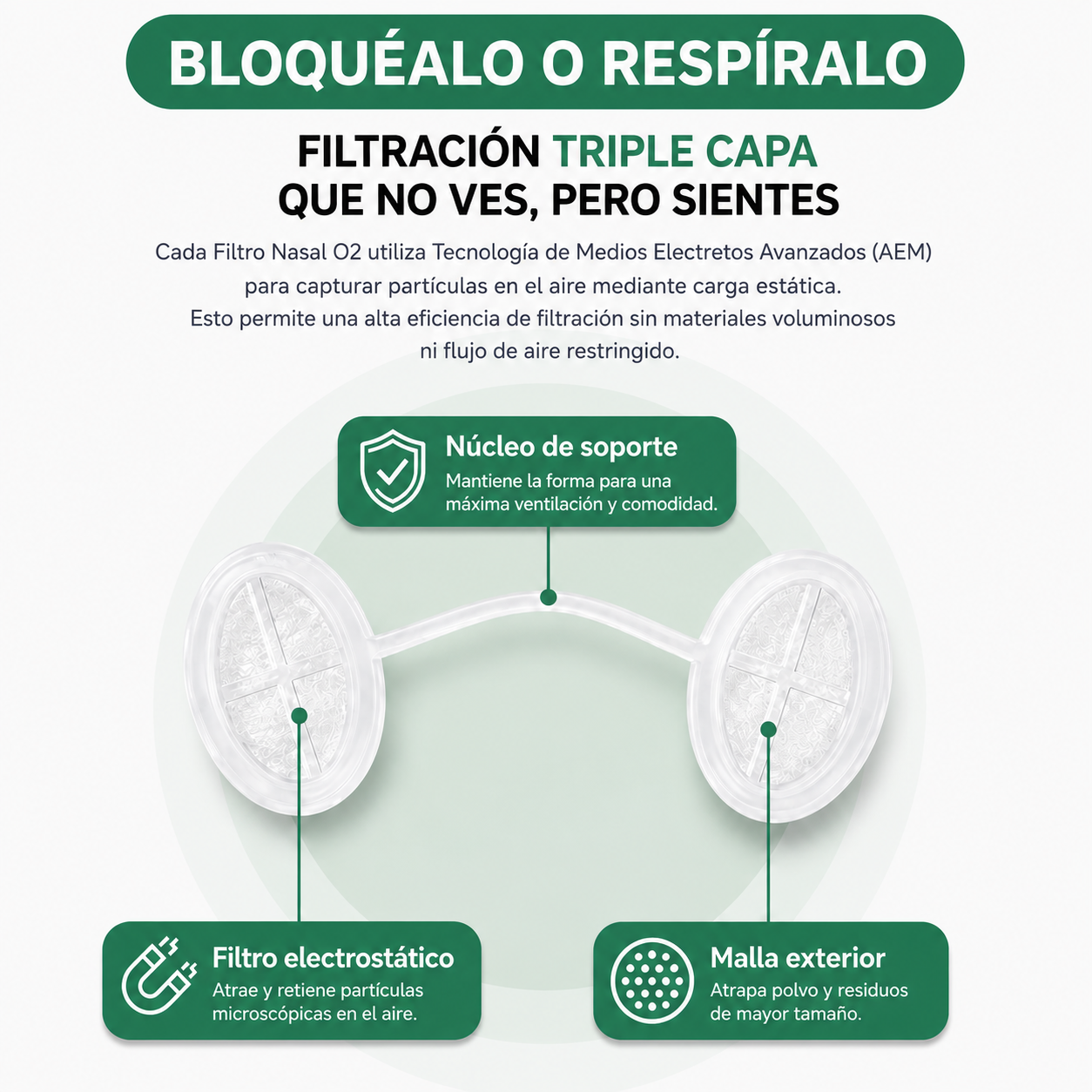 Filtro Nasal Antipolvo Ozum™